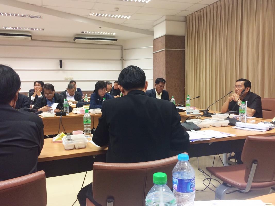 การประชุมหารือร่วมระหว่างคณะกรรมการด้านยุทธศาสตร์ การขับเคลื่อนแผนพัฒนาเกษตรกรรมและงบประมาณ และคณะกรรมการส่งเสริมและพัฒนาศักยภาพในการแข่งขันทางการเกษตร สิทธิเกษตรกร สิทธิที่ดินทำกิน สิทธิการเข้าถึงแหล่งทุน และหนี้สินเกษตรกร ครั้งที่ 1/2560