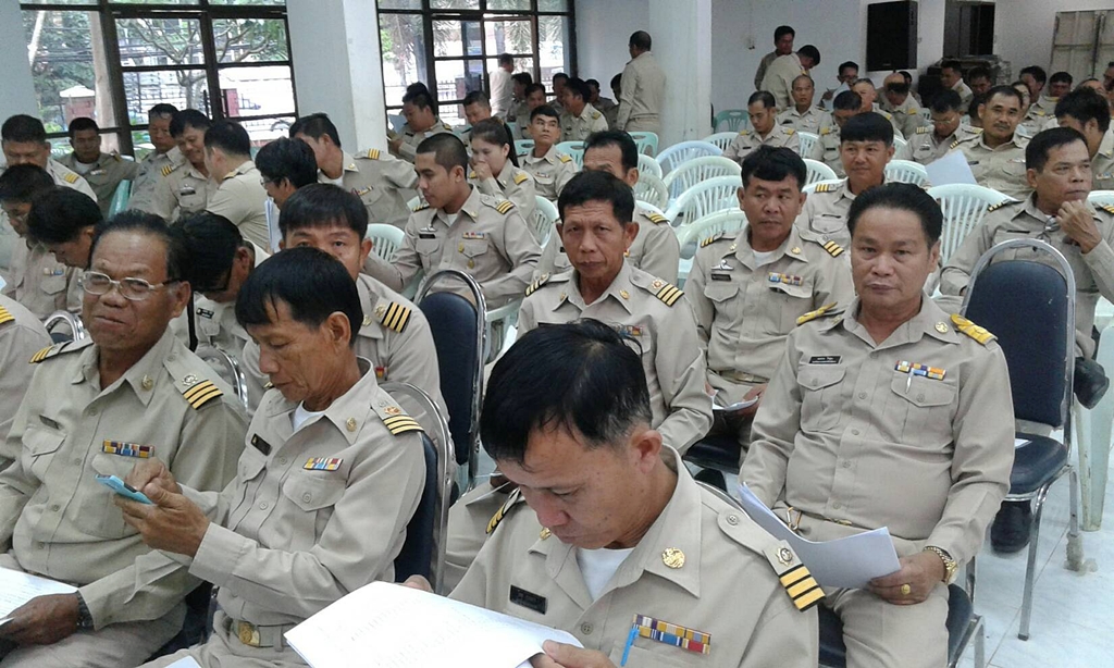 การประชุมกำนันผู้ใหญ่บ้านประจำเดือนตุลาคม 2560 อ.แม่สอด จ.ตาก