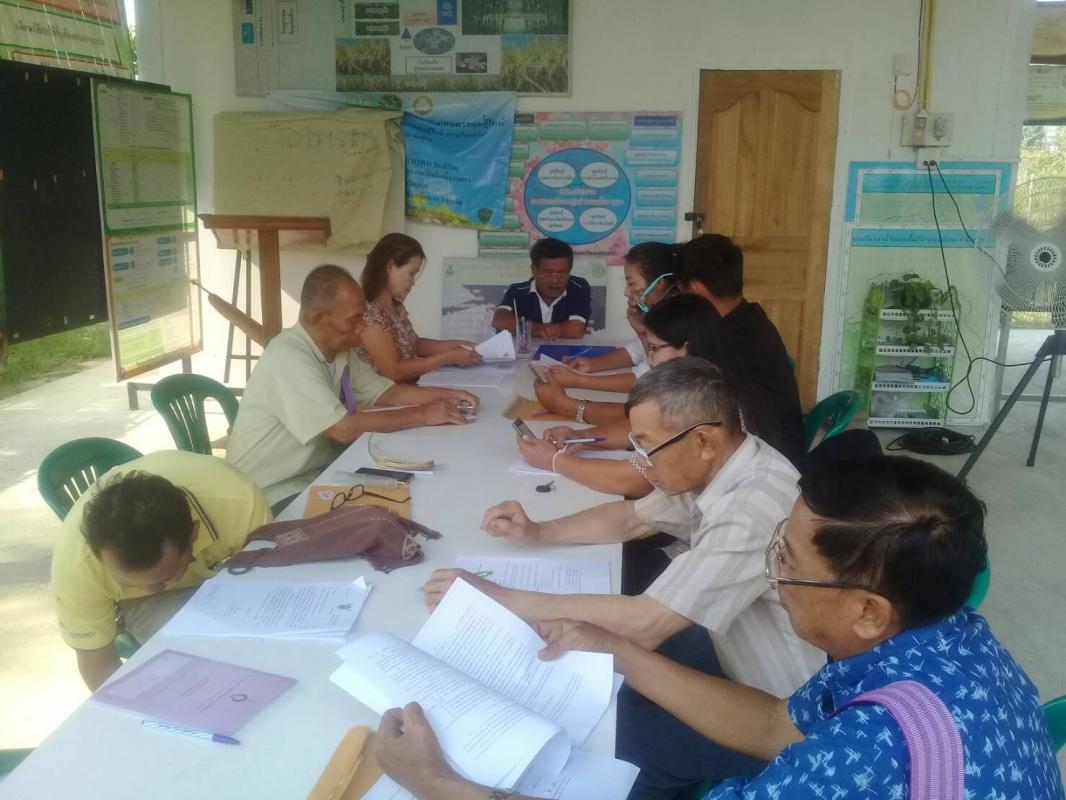 การประชุมคณะทำงานสภาเกษตรกรระดับอำเภอแม่ระมาด ครั้งที่ 2/2561