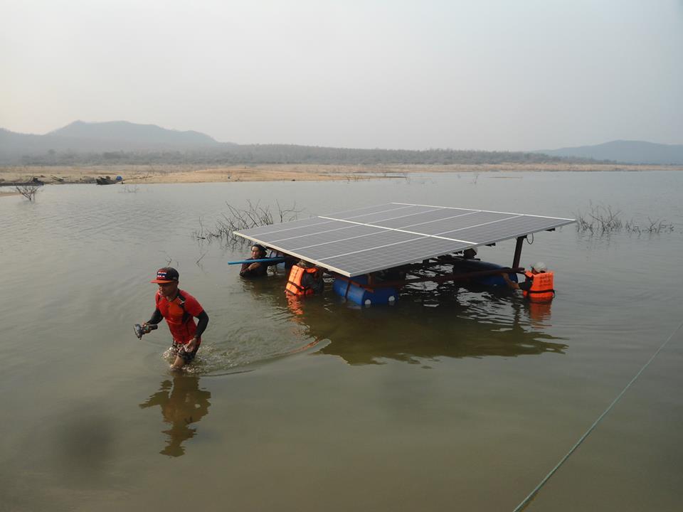 สนับสนุนระบบสูบน้ำพลังงานแสงอาทิตย์ บ้านสันป่าป๋วย หมู่ที่ 5 ต.บ้านนา อ.สามเงา