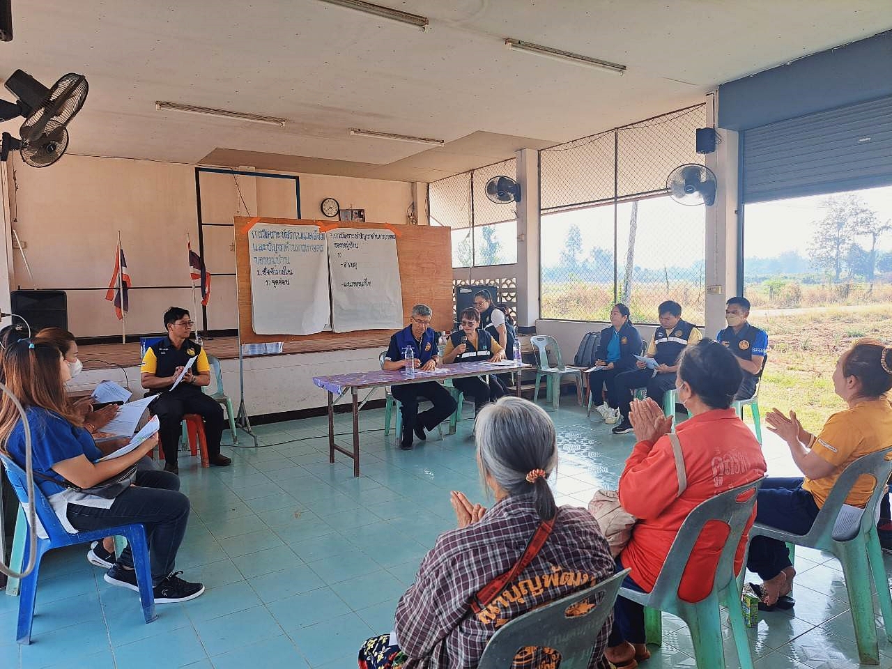 การประชุมจัดทำแผนพัฒนาการเกษตรระดับหมู่บ้าน หมู่ที่ 10 บ้านเด่นกระถิน ต.วังจันทร์ อ.สามเงา จ.ตาก 